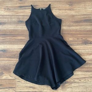 Flowy black racerback dress